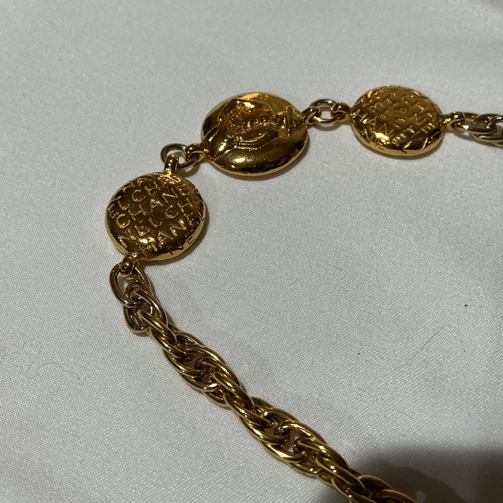 Chanel Vintage Mademoiselle station gold necklace - Picture 2 of 9